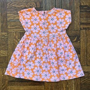 Pink and Orange Flowers Primary Dress Size 2